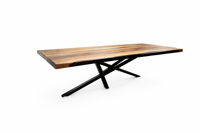 Table Maesta en bois massif fabriquée sur mesure par Cay Design