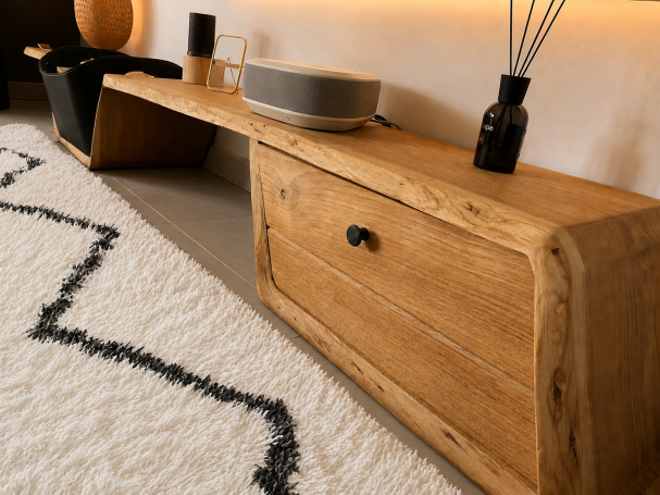 Rangement pour box TV et console de jeu du meuble Curvus
