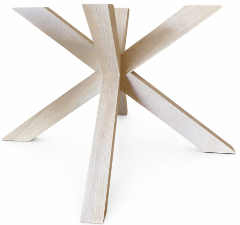 Piètement moderne en X de la table ronde Extensia